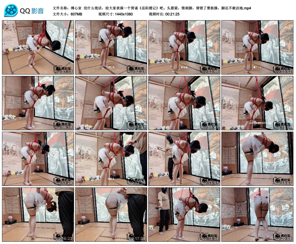 【缚心室】 没什么绝活,给大家表演一个背诵《岳阳楼记》吧_绳艺库视频下载