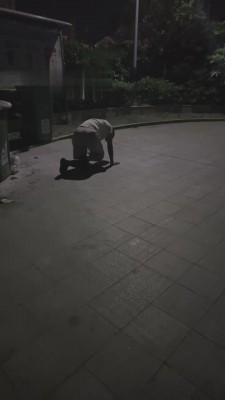 【橘子没熟】首次户外溜路人 bf14690_绳艺库视频下载