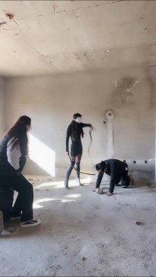 套路直播视频【妆主大大】和素人小姐姐-户外鞭打/骑马遛狗 bf25711_绳艺库视频下载