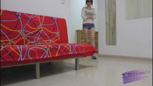 汗水浸透的白色短丝+运动鞋_绳艺库视频下载