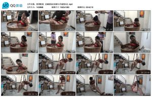 【胜景影视】女M被泡在浴桶与吊着泼水2_绳艺库视频下载