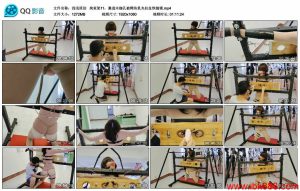 【浅浅原创】拘束架11，塞进木枷孔被鳄鱼乳夹拉扯铁链锁_绳艺库视频下载