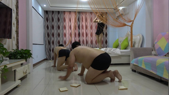 【冷柔】蒙眼两个胖子玩捉迷藏 YC-211122-5_绳艺库视频下载