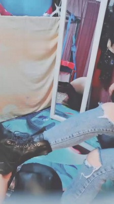 【西安欣】牛仔裤-马丁靴的狗子 G-210829-23_绳艺库视频下载