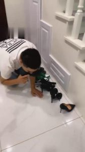 【刘二狗】偷闻女房东高跟鞋被发现后 G-210808-35_绳艺库视频下载