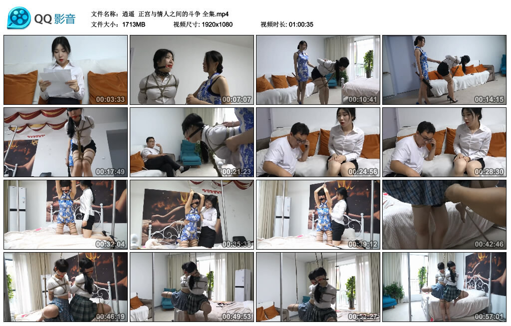 【逍遥】正宫与情人之间的斗争 全集_绳艺库视频下载