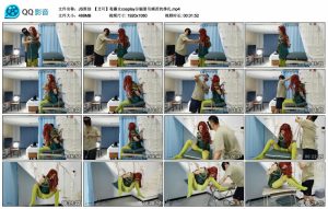 【JS原创】【艾可】毒藤女cosplay分腿悬吊痛苦的挣扎_绳艺库视频下载