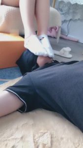 【书瑶】白棉袜裸足踩脚垫 bf9829_绳艺库视频下载