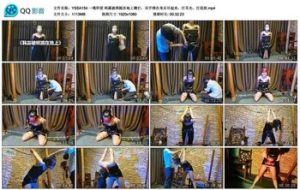 一绳所爱 韩露被绑跪在地上鞭打，双手绑在身后吊起来，打耳光，打艺术_绳艺库视频下载