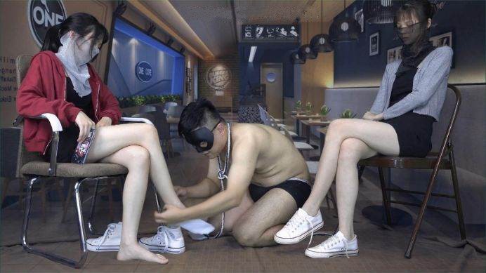 SM连续剧《女老大逗卧底》第二集 咖啡厅里的折磨【南国原创】3D立体拍摄 YC-220620-5_绳艺库视频下载