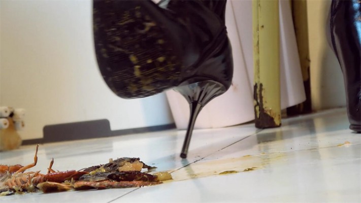 【婧児小主】晓G全语言GTS Crush双靴艺术小奴隶们戏谑嘲笑把龙虾踩成肉酱 YC-220523-7_绳艺库视频下载