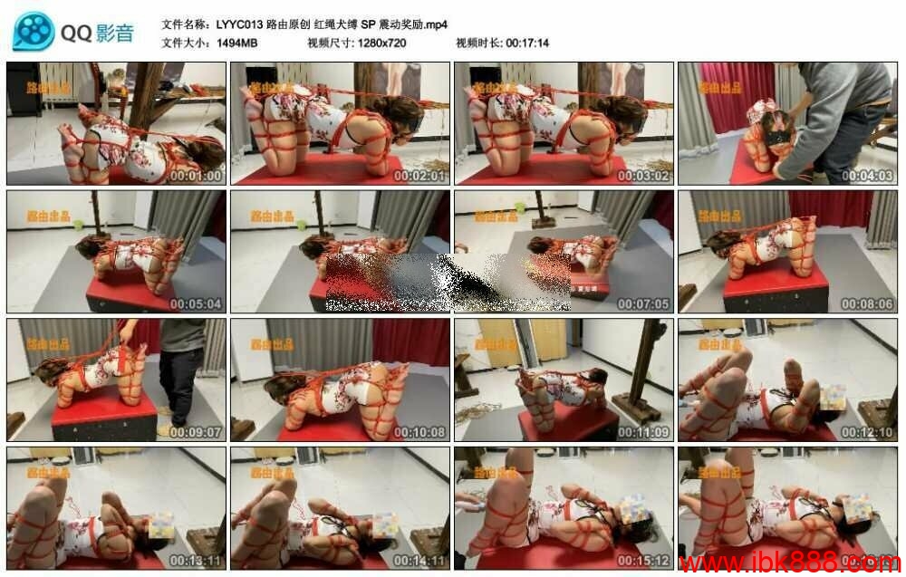 路由原创 红绳犬缚 SP 震动奖励_绳艺库视频下载