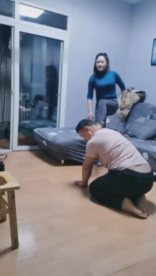 【重庆仙儿】超艺术小白鞋重度踢踹 bf10343_绳艺库视频下载