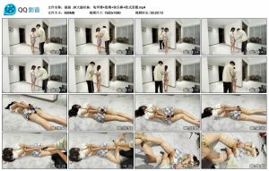 【涵涵】JK大腿丝袜，龟甲缚+股绳+快乐棒+欧式直臂_绳艺库视频下载