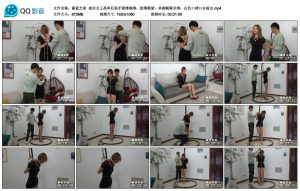 【蔚蓝艺束】夜店女王高举后高手紧缚捆绑，股绳勒紧，单脚脱鞋吊绑，白色口球口水流出_绳艺库视频下载