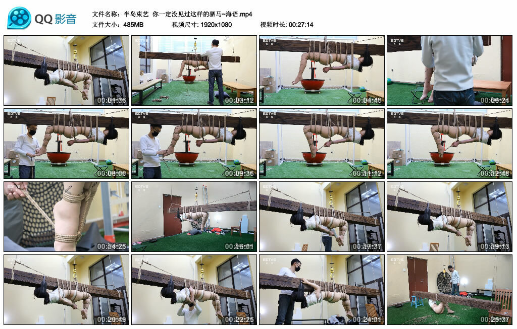 【半岛束艺】你一定没见过这样的驷马~海语_绳艺库视频下载