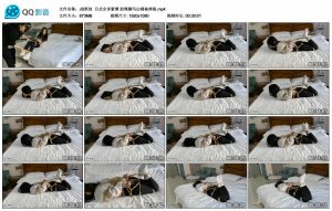 【JS原创】日式全身紧缚 股绳驷马白棉袜挣脱_绳艺库视频下载