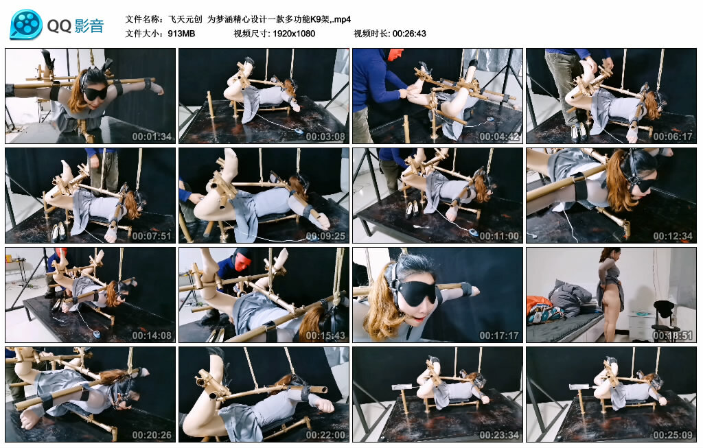 【飞天元创】为梦涵精心设计一款多功能K9架_绳艺库视频下载