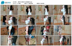 【一绳所爱】姜晓岚护士装单腿悬吊_绳艺库视频下载