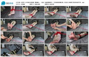 【面具男】女声伪娘中最美脚！爆挠脚心_绳艺库视频下载
