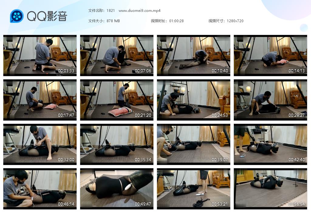 【浅浅原创】超紧胶带驷马，长筒丝袜套头极限固定，一起感受_绳艺库视频下载