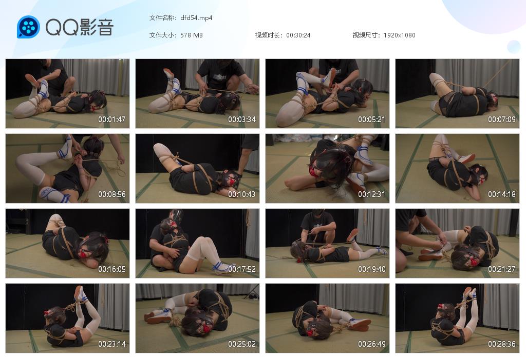 【象人原创】小0旗袍绣花鞋单脚极限反拉驷马全程挣扎反弓_绳艺库视频下载