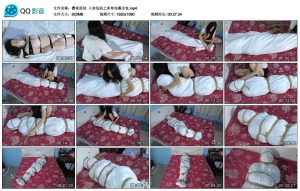 【樱束原创】入室危机之床单包裹全包_绳艺库视频下载