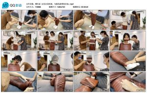 【缚艺录】白色全身丝袜，与棕色胶带的全包_绳艺库视频下载