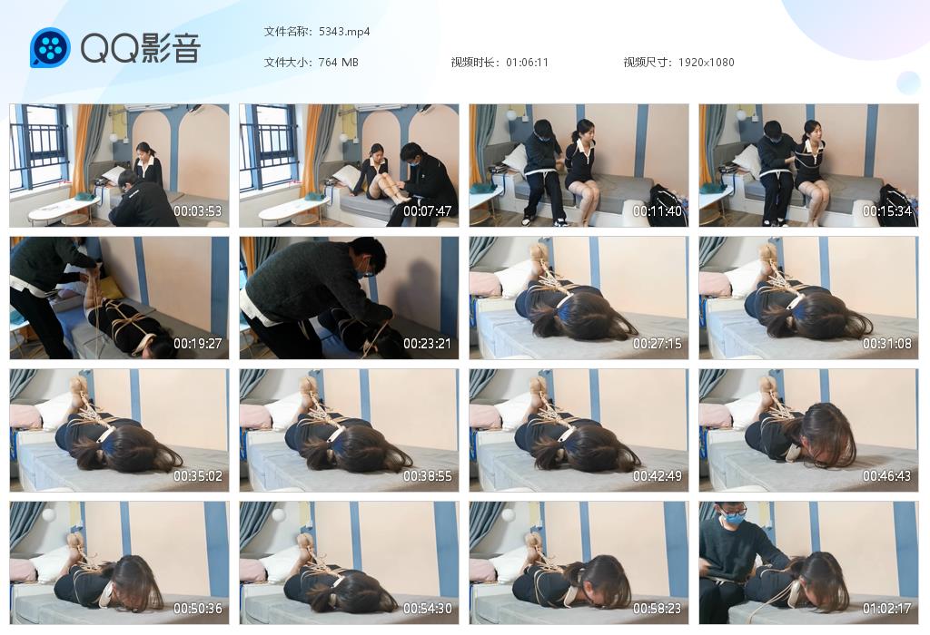 奥特曼 新人小玉初试捆绑直臂驷马放置腼腆的小姑娘_绳艺库视频下载