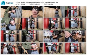 【象人原创】小0-小偷被男主人发现以后的惩罚事件！勒脖子踮脚+竹缚固定！_绳艺库视频下载