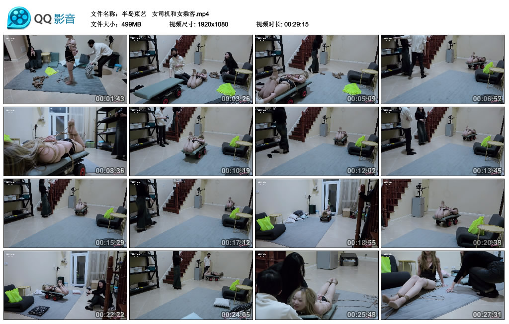 【半岛束艺】女司机和女乘客_绳艺库视频下载