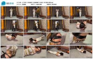 【龙飞绳艺】落落捆绑头发捆绑驷马打艺术口球蒙眼放置_绳艺库视频下载