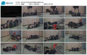 T娘写真馆·黑丝紧身皮带包臀裙驷马紧缚③_绳艺库视频下载