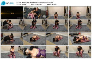 【随心原创】雅熙骚气的紫色韵味夫人扎带极限后手口舌舔_绳艺库视频下载