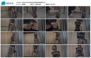 T娘写真馆·黑丝紧身皮带包臀裙紧缚放置②_绳艺库视频下载