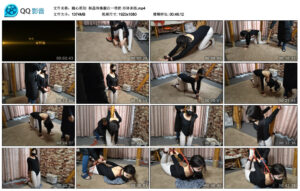 【随心原创】杨蕊体操服白一带的形体训练_绳艺库视频下载