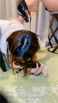 图片[20]-妆主大大】御姐凌虐卑微小女奴-坐垫耳光/踩踏掐脖完整版】