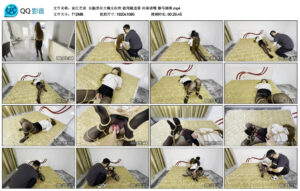 【延江艺束】长腿黑丝大胸女经理被尾随迷晕丝袜堵嘴驷马捆绑_绳艺库视频下载