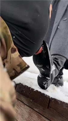 图片[3]-辣姐】冰天雪地公开处刑惩罚狗