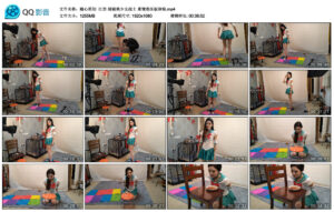 【随心原创】江奈绿裙美少女战士重镣指压板体验_绳艺库视频下载