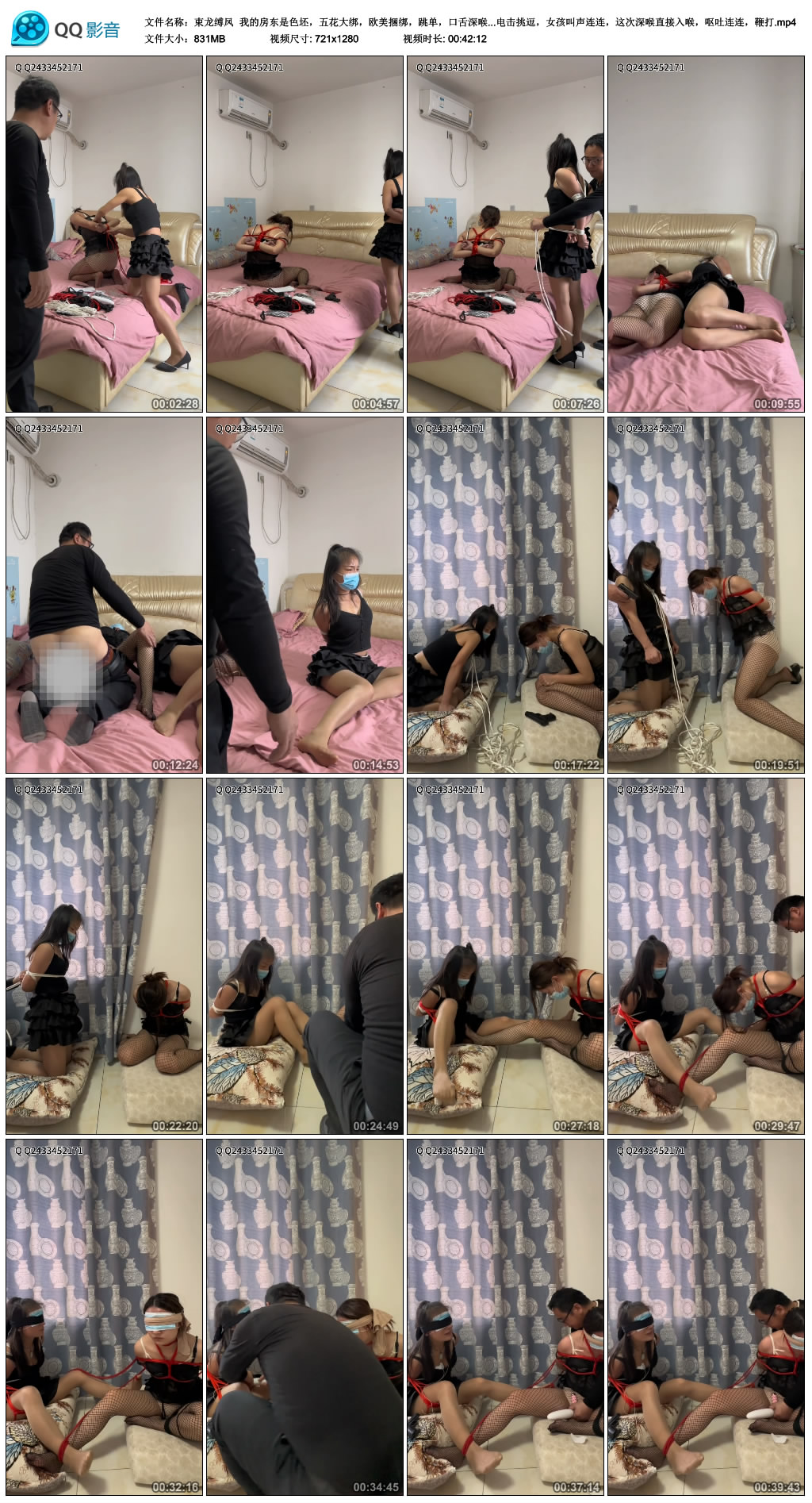 【束龙缚凤】 我的房东是色坯，五花大绑，欧美捆绑，跳单，口舌深喉，假阳伺候，电击挑逗_绳艺库视频下载