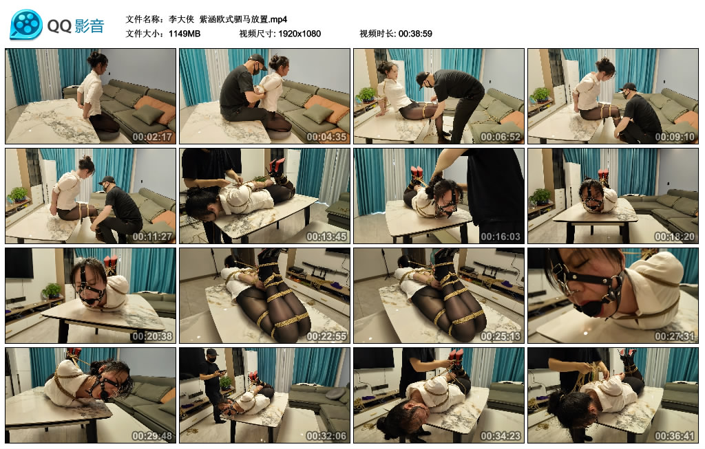 【李大侠】 紫涵欧式驷马放置_绳艺库视频下载