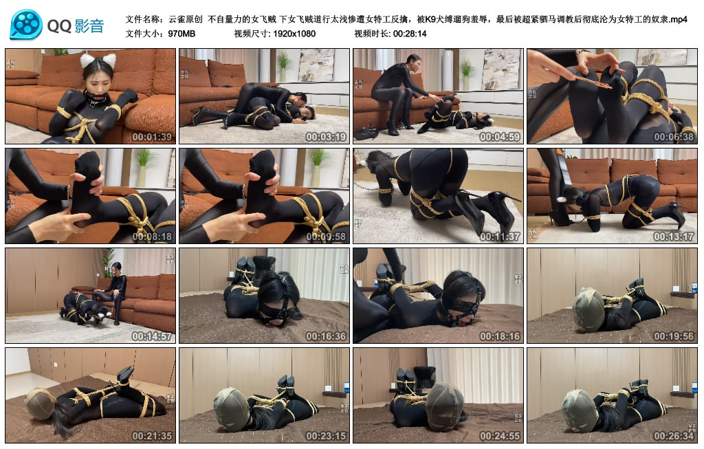 【云雀原创】 不自量力的女飞贼 下_绳艺库视频下载