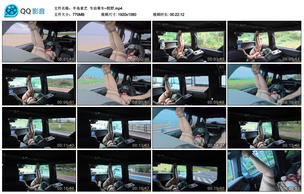 【半岛束艺】 专治晕车~照野_绳艺库视频下载