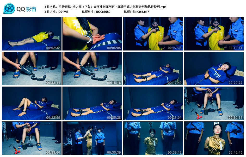 【胜景影视】 法之殇（下集）金丽被判死刑砸上死镣五花大绑押赴刑场执行绞刑_绳艺库视频下载