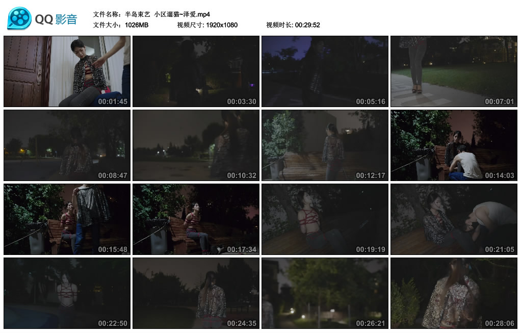 小区遛猫~泽爱_绳艺库视频下载