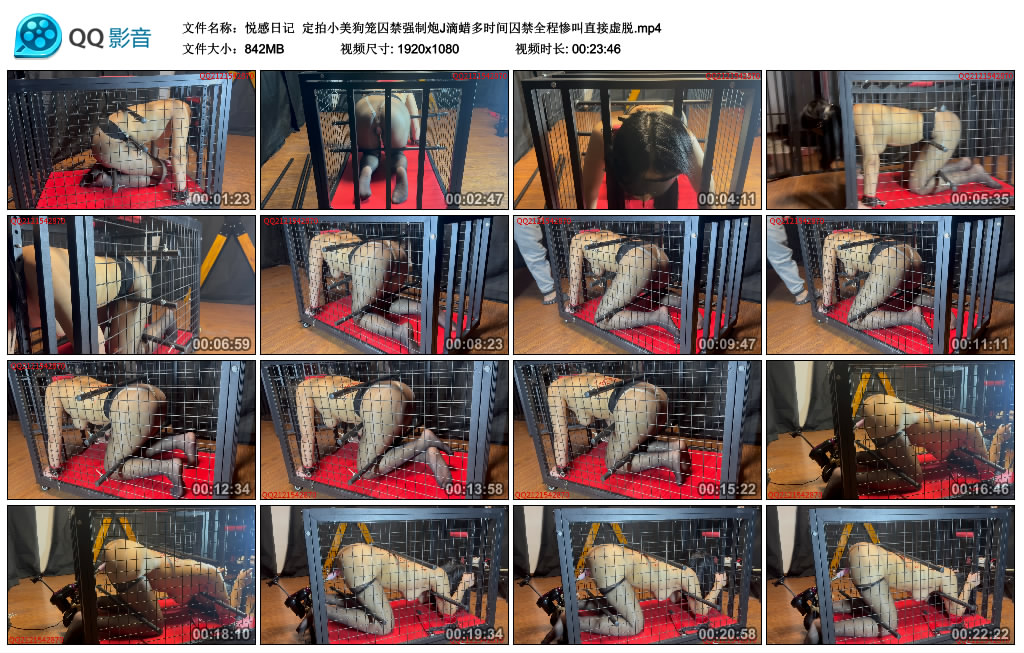 【悦感日记】 定拍小美狗笼囚禁强制炮J滴蜡多时间囚禁全程惨叫直接虚脱_绳艺库视频下载