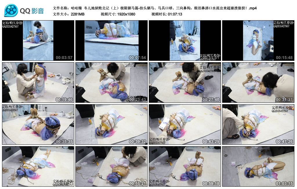 咕咕精冬儿地狱败北记（上）极限驷马篇-抬头驷马、马具艺术装置、_绳艺库视频下载