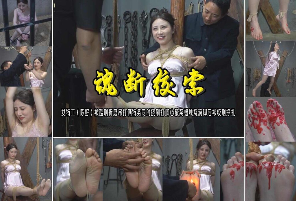 【魂断绞索】女特工（陈好）被酷刑折磨吊打俩特务同时挠刷打脚心_绳艺库视频下载