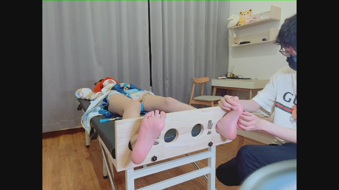 【咕cos0610】原神妮露刑床痒刑（被挠到尖叫哭泣，害怕到发脾气，彻底崩溃）_绳艺库视频下载